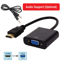 Picture of HDMI Male to VGA Female 1080p Adapter Video Cable Converter Audio Support Optional