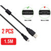 Picture of 2pcs Premium USB 2.0 to Mini USB Mini-B 5Pin Data Charger Cable Cord for GoPro HERO HD,HERO3+,PS2,PS3 Controller