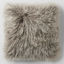 Picture of Mongolian Curly Blush Lambskin Sheepskin Cushion Cover 40cm x 40cm Beige