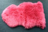 Picture of 100% Genuine Sheepskin Rug Lambskin Rug Wool Pink Fluffy