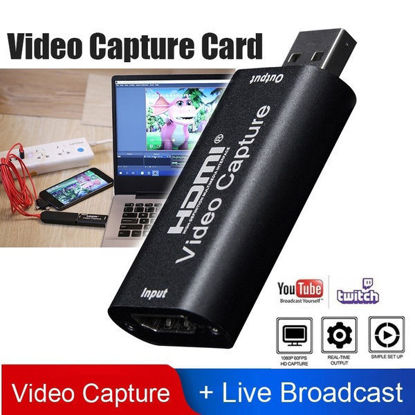 Picture of HDMI Video Capture Card USB 2.0/1080p HD Recorder for Video Live Streaming/Game