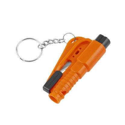 Picture of 3 in 1 Car Window Glass Breaker Emergency Escape Tool Safety Seat Belt Cutter Orange