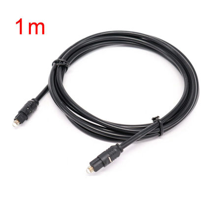 Picture of Ultra Premium Optical Fibre Digital Audio Cable Lead Cord Toslink Black S/PDIF 1M