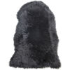 Picture of 100% Genuine Sheepskin Lambskin Rug Wool Black 90CM Fluffy