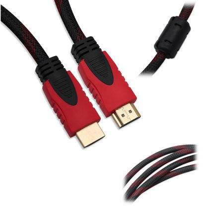 Picture of Premium Braided HDMI Cable V1.4 HD 1080p 3D High Speed for Playstation Xbox Nintendo Switch Bluray 1.5M/3M/10M