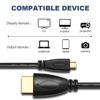 Picture of Micro HDMI Type D to HDMI Male Cable V1.4 Gold Plated Full HD 1080P HDTV for GoPro Hero 3 4 5 Camera