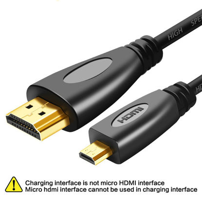 Picture of Micro HDMI Type D to HDMI Male Cable V1.4 Gold Plated Full HD 1080P HDTV for GoPro Hero 3 4 5 Camera