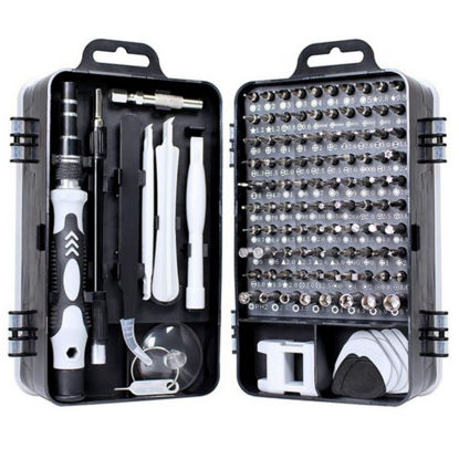 Picture of 115 In 1 Precision Screwdriver Set Mobile Phone Watch PC Laptop Device Repair Hand Home Repair Tools Black