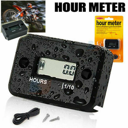 Picture of Inductive Waterproof Hour Meter for Marine ATV Motorcycle Dirt Ski Gas Engine