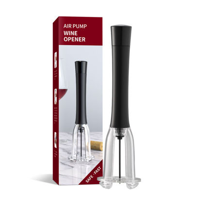 Picture of Red Wine Bottle Opener injector air pump NEW MODEL Better Design  Easy Cork Remover Great for Wine Lovers