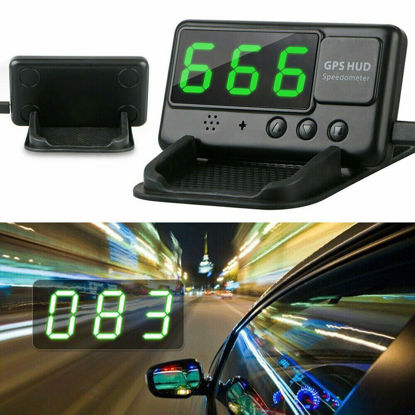 Picture of Digital Universal Car HUD Head Up GPS Speedometer Speed Alarm Windshield Project