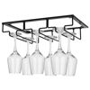 Picture of Wine Glass Rack - Under Cabinet Stemware Wine Glass Holder Glasses Storage Hanger Metal Organizer