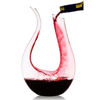 Picture of 100% Lead-Free U Shaped Glass Wine Carafe Hand Made Red Wine Decanter Carafe 1.5L