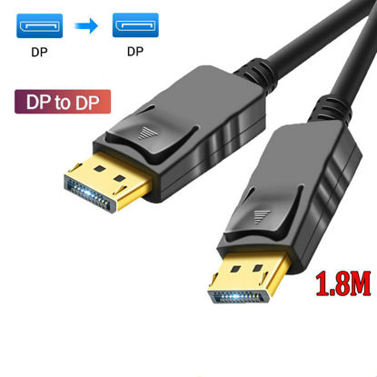 Picture of Displayport Display Port DP to DP Cable Male to Male Full HD High Speed 1.8M