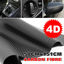 Picture of 50cm x1.51M 4D Gloss Black Carbon Fibre Fiber Vinyl Car Wrap Air Release Film