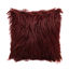 Picture of Extra Long Plush Faux Fur Fluffy Pillow Case Cushion Cover for Sofa Bedroom  Burgundy Red