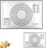 Picture of Silicone Pastry Baking Mat with Measuring Guide Non-Stick Fondant oven liner Black 40cm*60cm