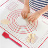 Picture of Silicone Pastry Baking Mat with Measuring Guide Non-Stick Fondant oven liner Red 80cm*60cm