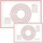 Picture of Silicone Pastry Baking Mat with Measuring Guide Non-Stick Fondant oven liner Red 40cm*60cm