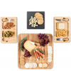 Picture of Cheese Board Set Platter Bamboo Including Slate Plate and 4 Cheese cutlery for picnic Wine tasting Cellar door Restaurant