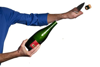 Picture of Champagne Sparkling Wine Bottle Opener Champagne Saber Sabrage  Stainless Blunt blade & Wooden handle