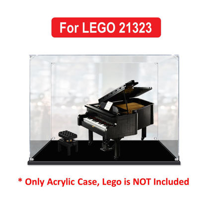 Picture of Acrylic Display Case for LEGO 21323 Ideas Grand Piano Figure Storage Box Dust Proof Glue Free