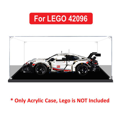 Picture of Acrylic Display Case for LEGO Technic 42096 Porsche 911 RSR Figure Storage Box Dust Proof Glue Free