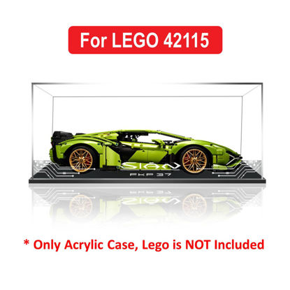 Picture of Acrylic Display Case for LEGO 42115 Lamborghini Sián FKP 37 Figure Storage Box Dust Proof Glue Free