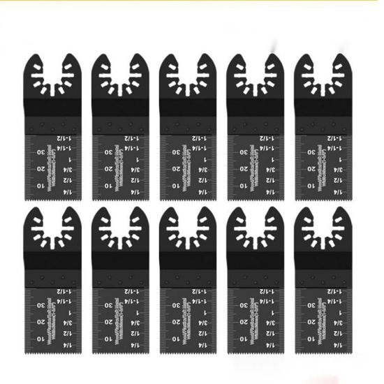 Picture of 10 X 35mm Saw Blades Oscillating Universal Set Multi Tool Metal Wood Plastic Quick Release