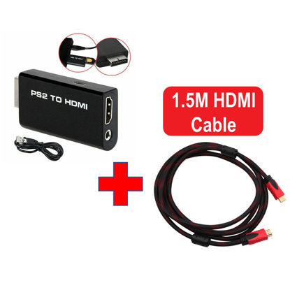 Picture of PS2 to HDMI Video Converter PlayStation 2 HD Adapter with 1.5M HDMI Cable V1.4