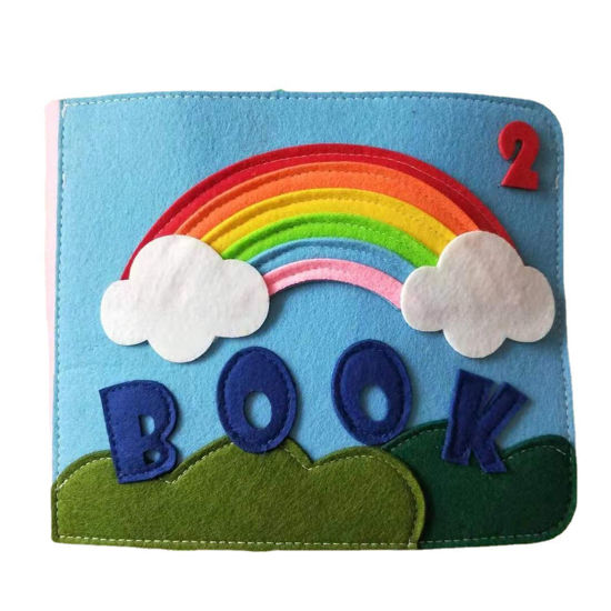 Picture of Felt 3D Book Montessori Book Toddler Early Educational Toy Kinder Kids Busy Book