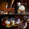 Picture of Silicone Ice Cube Trays Combo Round Ice Ball Spheres Ice Cube Tray Mold Black