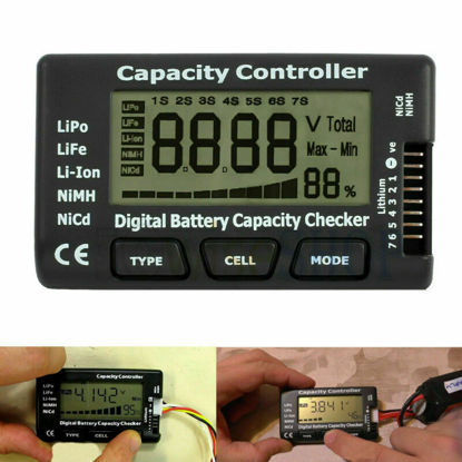 Picture of Digital Battery Capacity Tester Checker Controller LCD For LiPo LiFe NiMH Li-ion