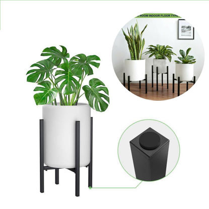 Picture of Adjustable Plant Stand Pot Plant Holder Metal Rack Outdoor Indoor Garden Shelf set