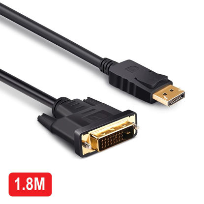 Picture of Displayport DP to DVI Cable Male to Male HD 1080P High Speed Display Port Lead