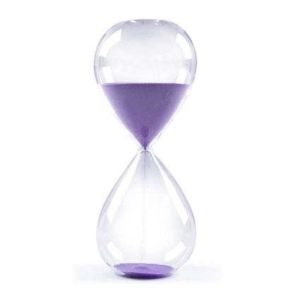 Picture of Hourglass Sand Timer Purple Sand Timer In 30 Mins