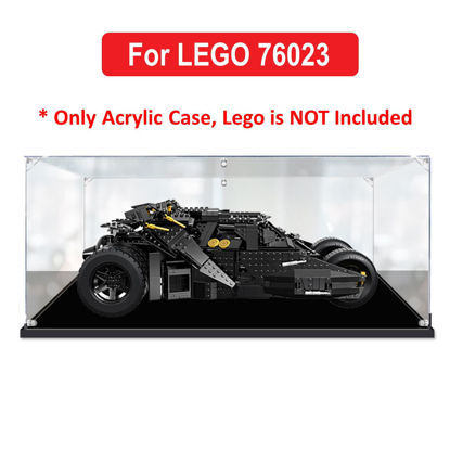 Picture of Acrylic Display Case for LEGO DC Comics 76023 The Tumbler BATMAN Figure Storage Box Dust Proof Glue Free