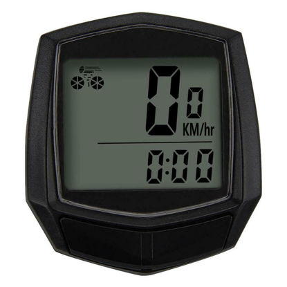 Picture of Multi Functional Bicycle Computer Wired Odometer Battery Stopwatch