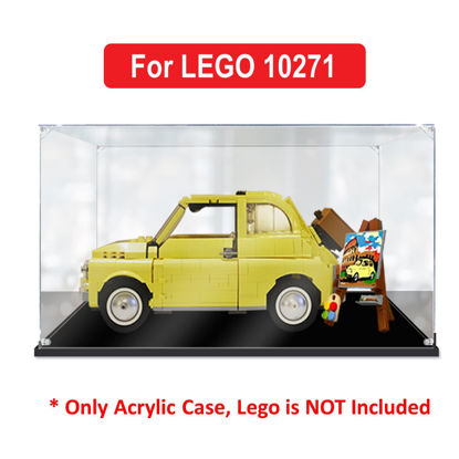 Picture of Acrylic Display Case for LEGO 10271 Creator Expert Fiat 500 Figure Storage Box Dust Proof Glue Free