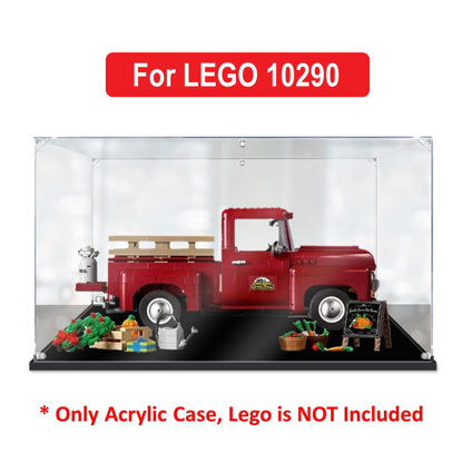 Picture of Acrylic Display Case for LEGO 10290 Creator Expert Pickup Truck Figure Storage Box Dust Proof Glue Free