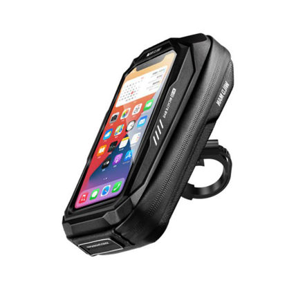 Picture of WILDMAN Waterproof Bicycle Touch Screen Phone Holder Road Bike Handlebar Bag