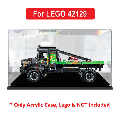 Picture of Acrylic Display Case for LEGO Technic 42129 4x4 Mercedes-Benz Zetros Trial Truck Figure Storage Box Dust Proof Glue Free