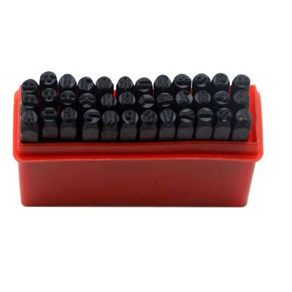 Picture of 36PCS 3MM Number and Letter Stamp Set Punch Set A-Z & 0-9 Industrial Grade Hardened Carbon Steel Metal