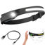 Picture of Headlamp USB Rechargeable COB XPE Waterproof Induction LED Headlamp with 230° Illumination  for Running, Fishing, Camping, Hiking, Cycling, Reading