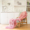 Picture of Genuine Sheepskin Rug Lambskin Rug Wool Double L PINK