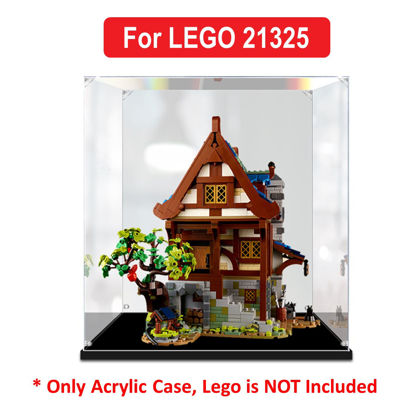 Picture of Acrylic Display Case for LEGO 21325 LEGO IDEAS Medieval Blacksmith Figure Storage Box Dust Proof Glue Free