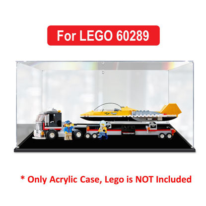 Picture of Acrylic Display Case for LEGO 60289 Airshow Jet Transporter Figure Storage Box Dust Proof Glue Free