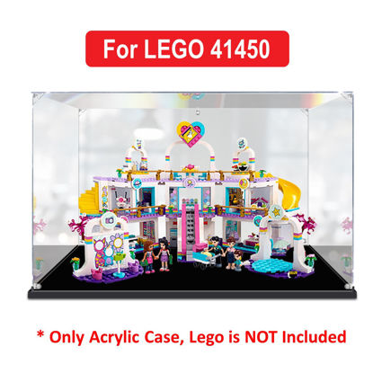 Picture of Acrylic Display Case for LEGO 41450 Friends Heartlake City Shopping Mall Figure Storage Box Dust Proof Glue Free