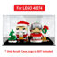Picture of Acrylic Display Case for LEGO 40274 Christmas Santa Brickheadz Mr Claus & Mrs Claus Figure Storage Box Dust Proof Glue Free