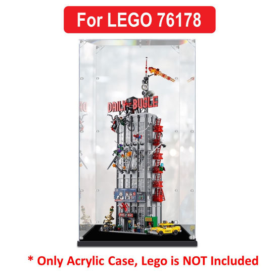 Picture of Acrylic Display Case for LEGO 76178 Marvel Spiderman Daily Bugle Figure Storage Box Dust Proof Glue Free